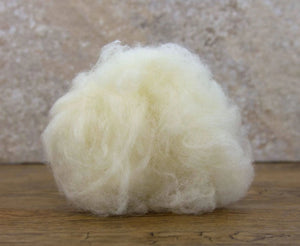 Carded White Lambswool Fibre Fill and Wadding WoW