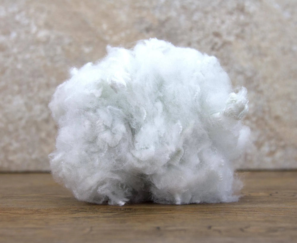 White Polyester Staple Fibre - World of Wool