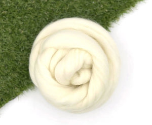 23mic 64's Merino Top Superwashed Natural Wool Top WoW