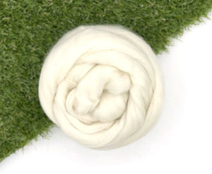 23mic 64's Organic Merino Top Natural Wool Top WoW