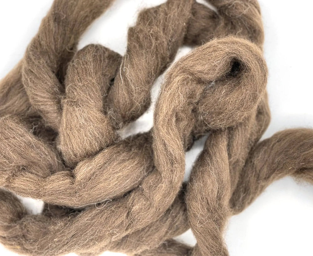 24mic 62's Natural Brown Merino Top.