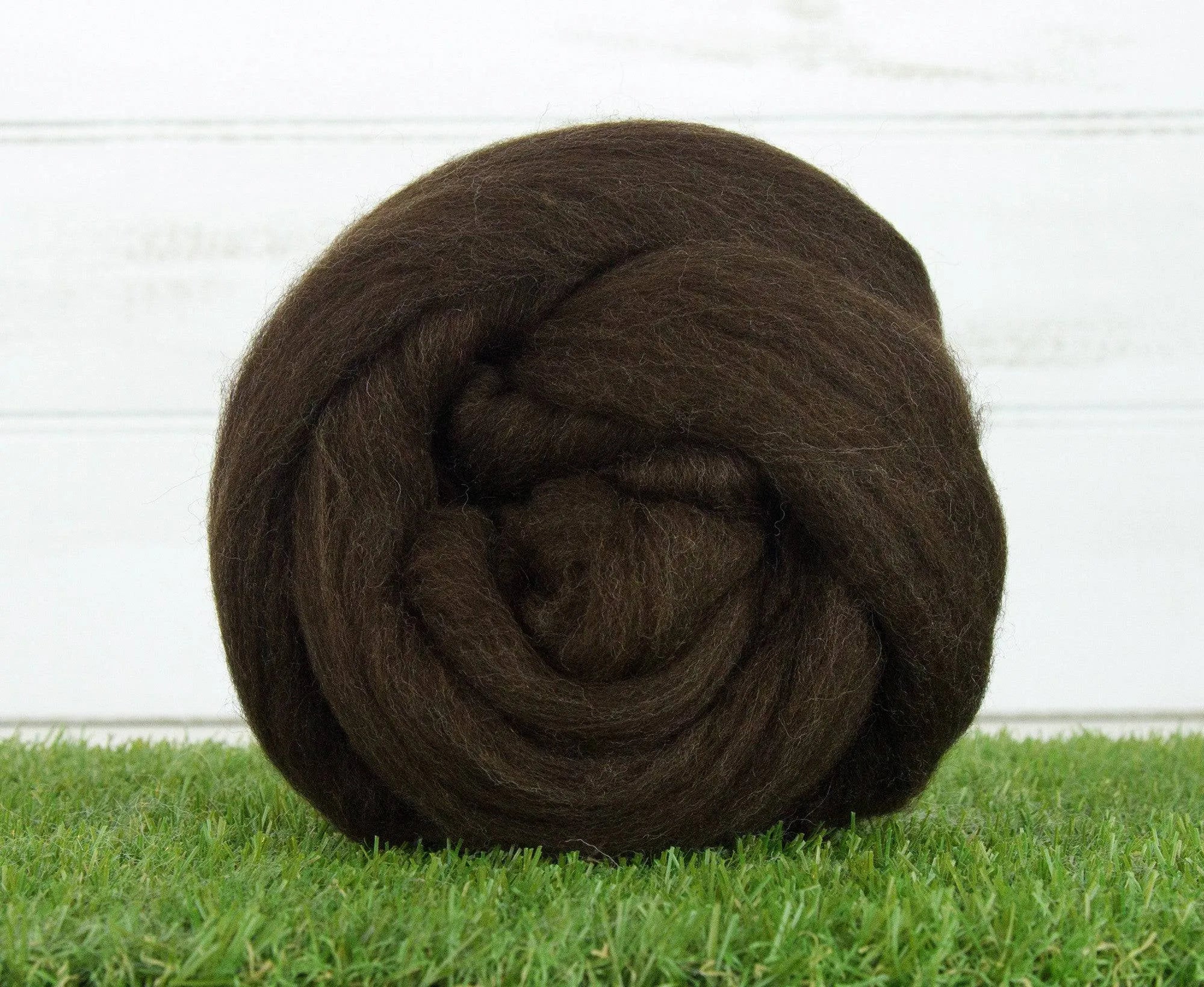 Brown Corriedale Top.