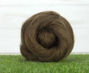 Brown Icelandic Top Natural Wool Top WoW