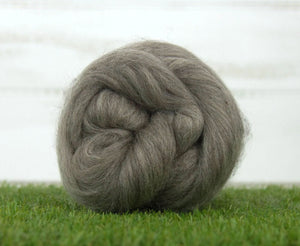 Grey Shetland Top Natural Wool Top WoW