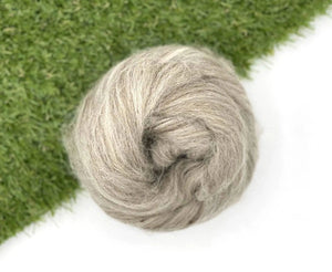 Oatmeal Blue Faced Leicester Top Natural Wool Top WoW