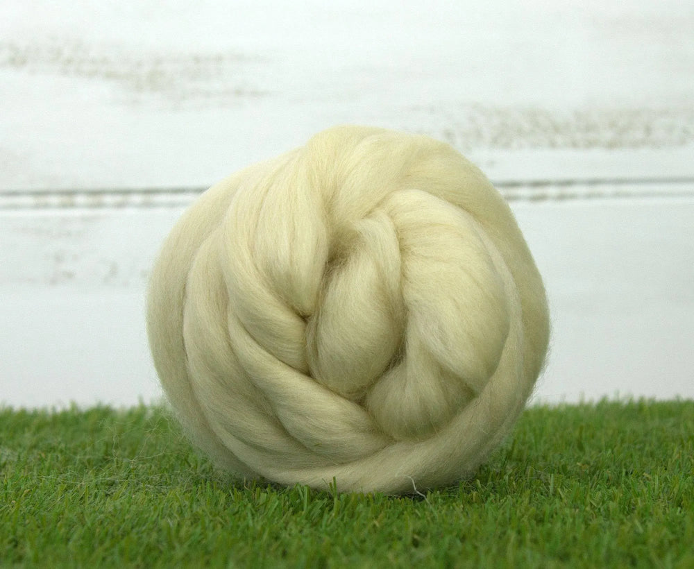 White Corriedale Top.