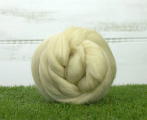 White Corriedale Top Natural Wool Top WoW