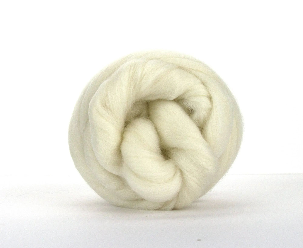 White Falkland Merino Top.