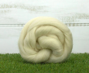 White Falkland Top Natural Wool Top WoW