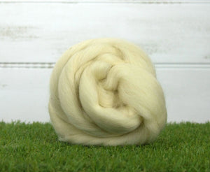 White Finnish Top Natural Wool Top WoW