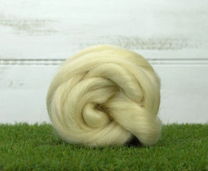 White Lincoln Top Natural Wool Top WoW