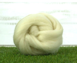 White Shropshire Top Natural Wool Top WoW