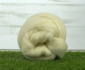 White Southdown Top Natural Wool Top WoW