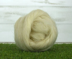 White Welsh Top Natural Wool Top WoW