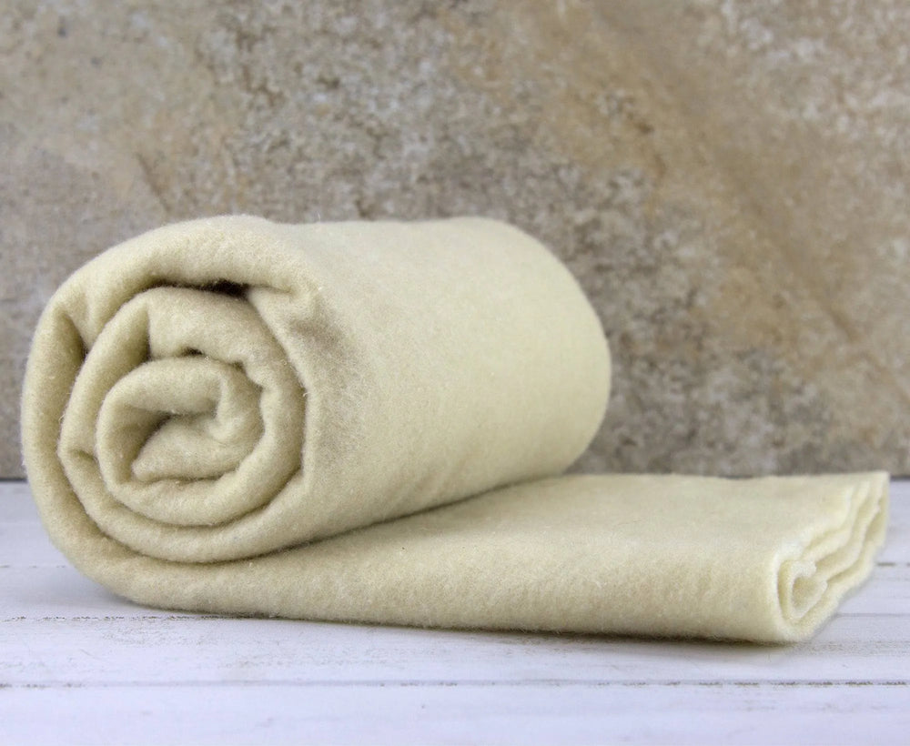 Natural Merino/Mulberry Silk Pre-Felt.