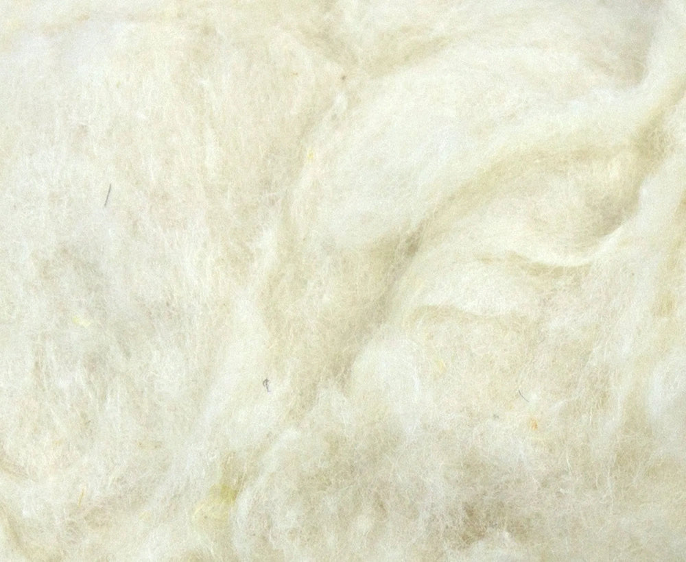 Bleached Tussah Silk Noil.