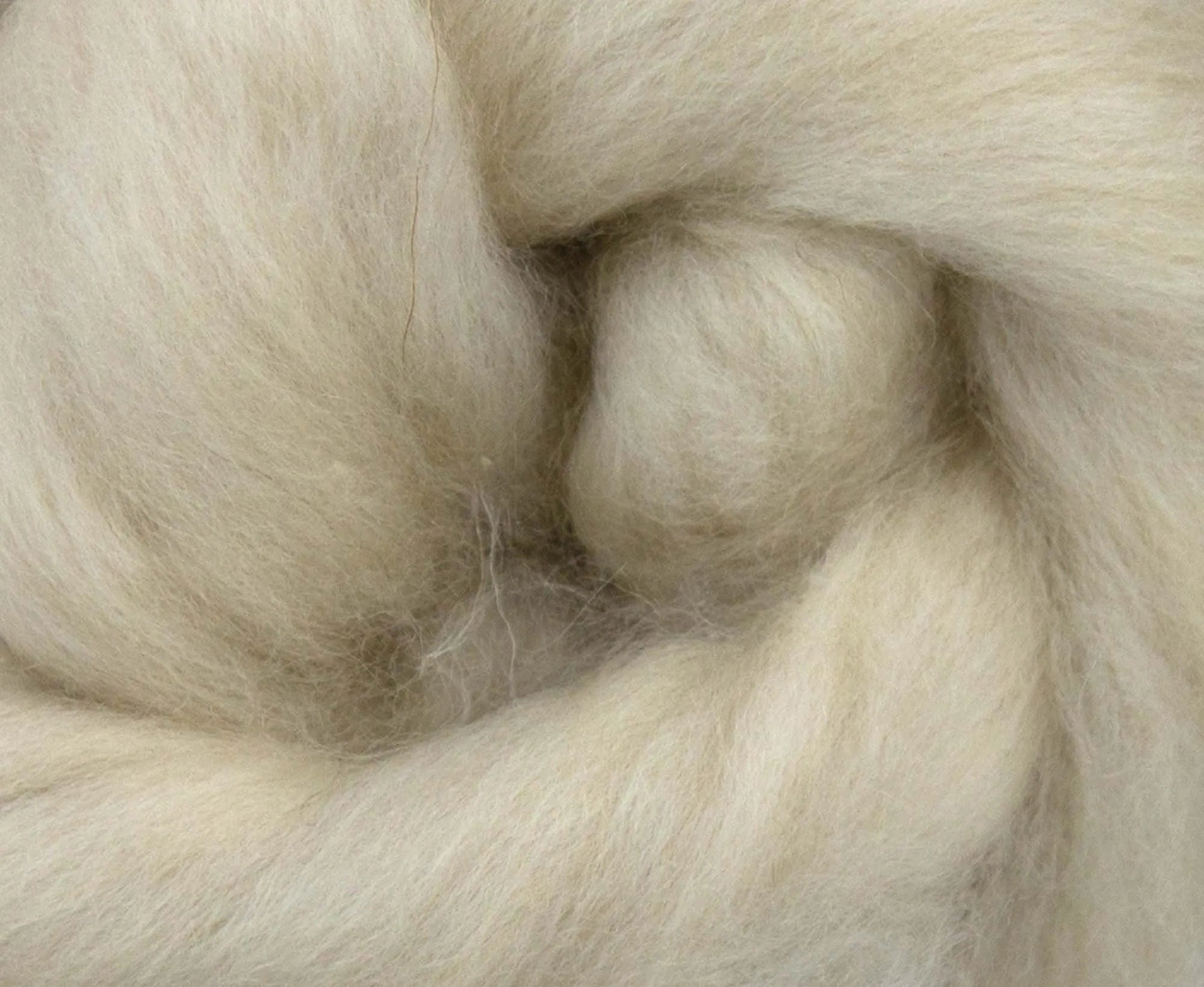 Cream De-Haired Chinese Cashmere Top - World of Wool