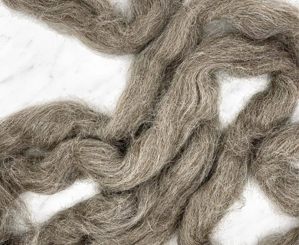 Grey UK Alpaca Top - World of Wool