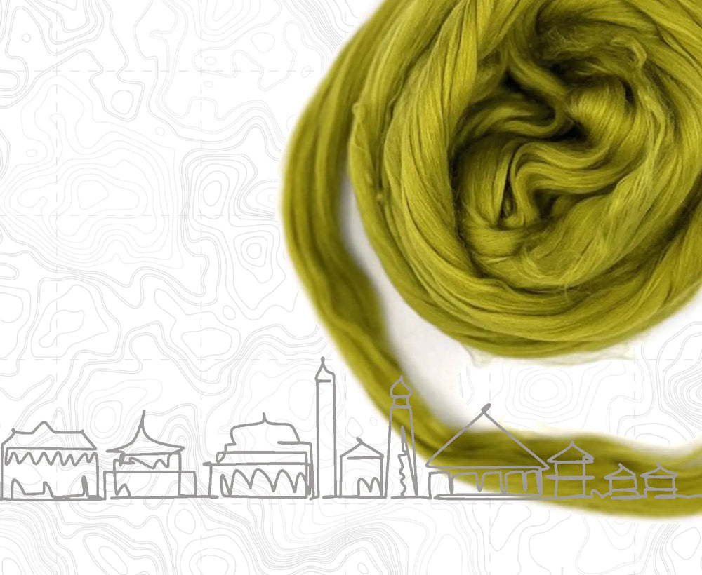 Malabo Green A Grade Mulberry Silk Top.