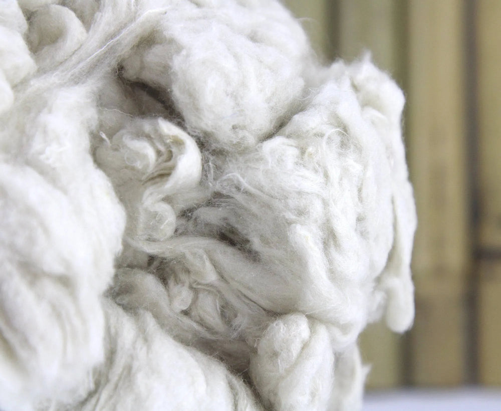 Recycled Mulberry Silk Fibre.