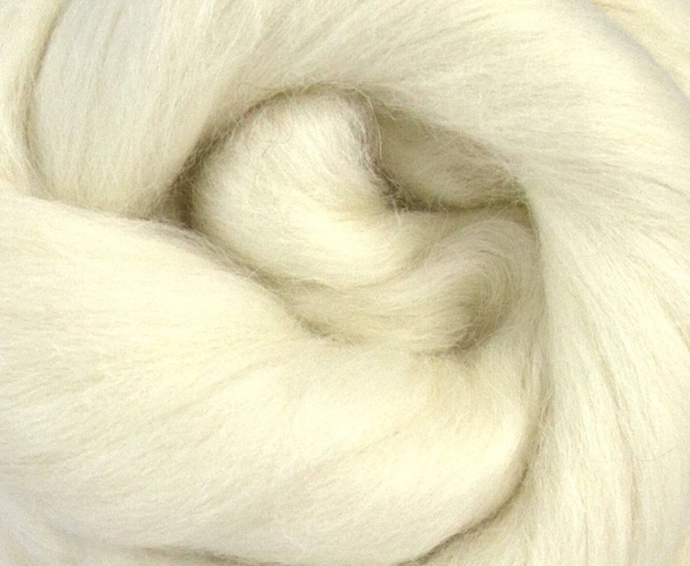 White Baby Royal Superfine Alpaca Top - World of Wool