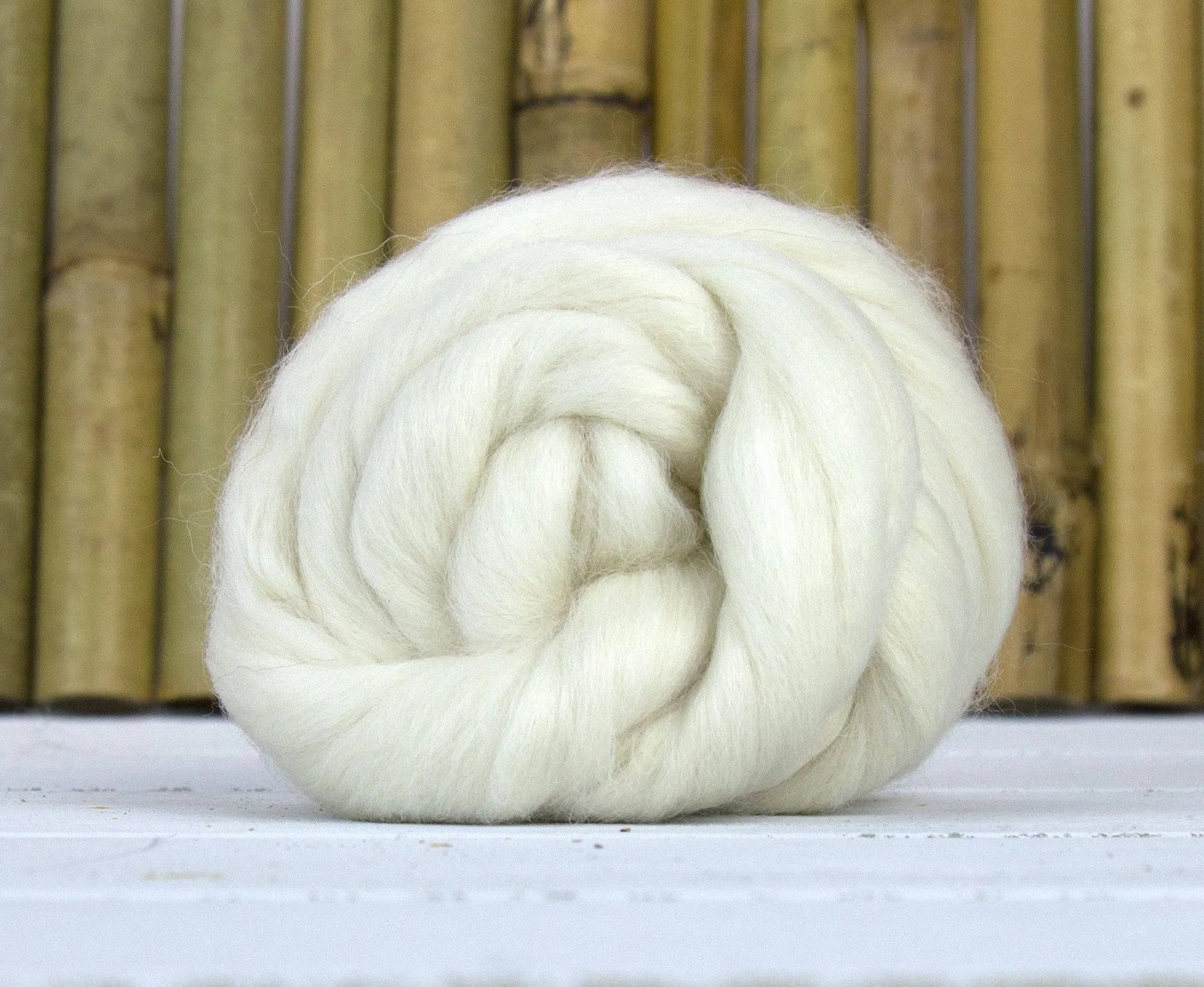 White Baby Royal Superfine Alpaca Top - World of Wool