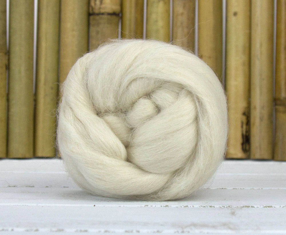 White De-Haired Llama Top - World of Wool