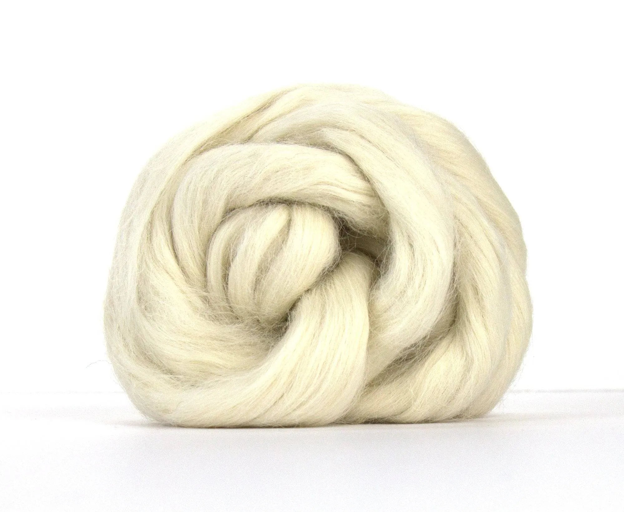 White Suri Alpaca Top - World of Wool