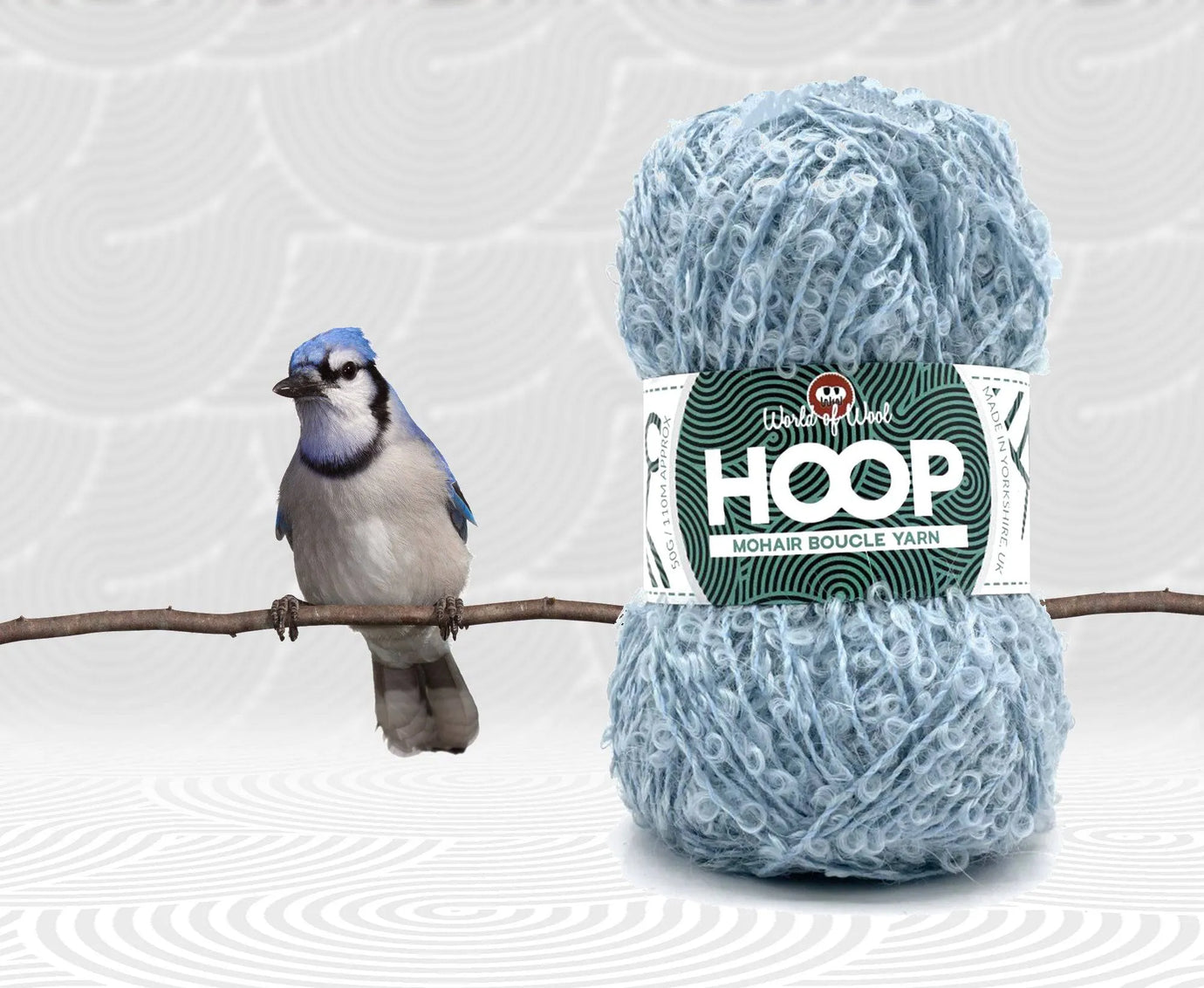 Bluejay Mohair Hoop Boucle.