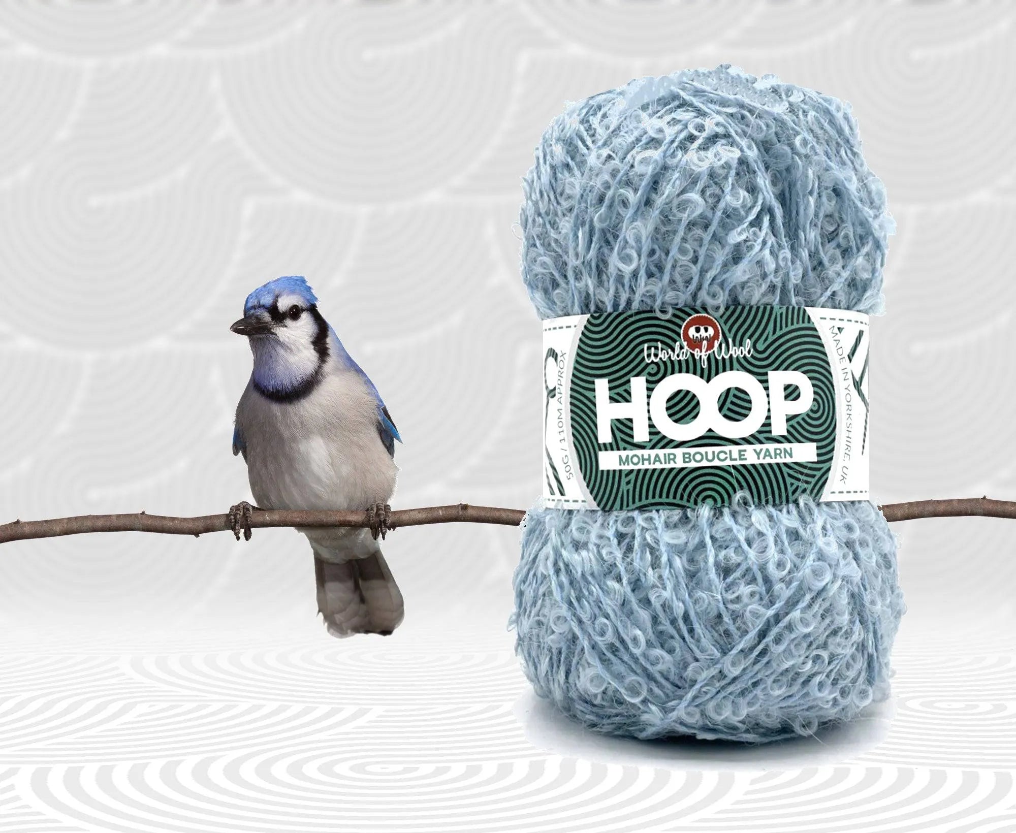 Bluejay Mohair Hoop Boucle.