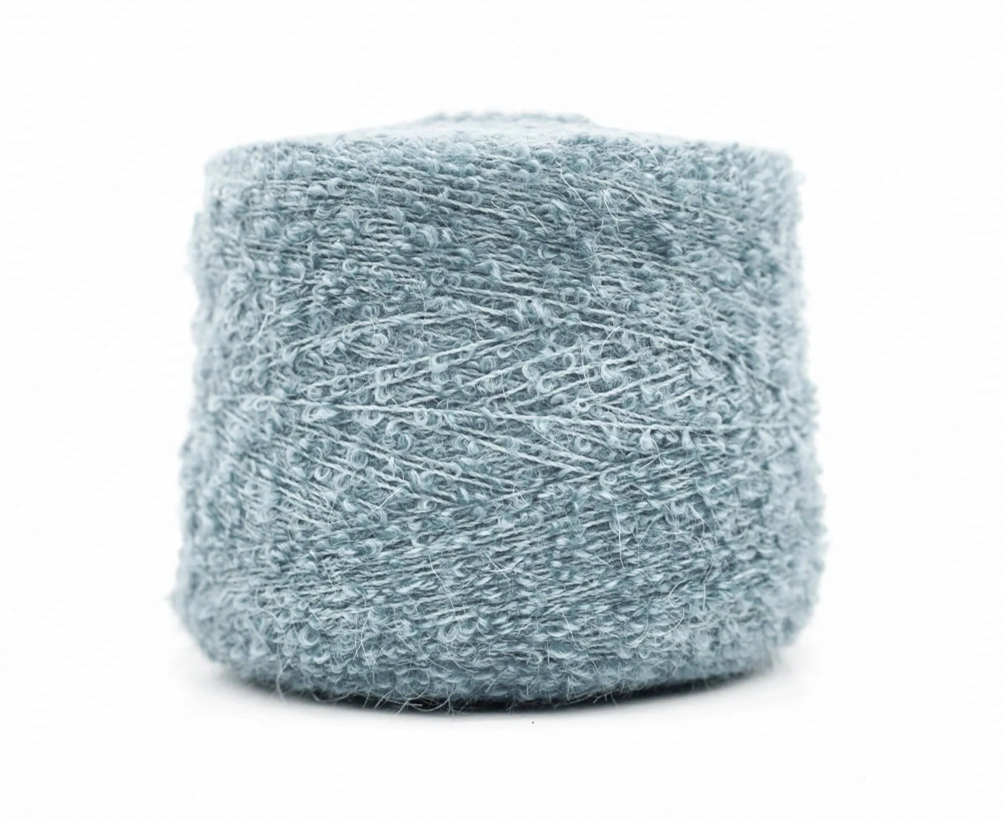 Bluejay Mohair Hoop Boucle Cone.
