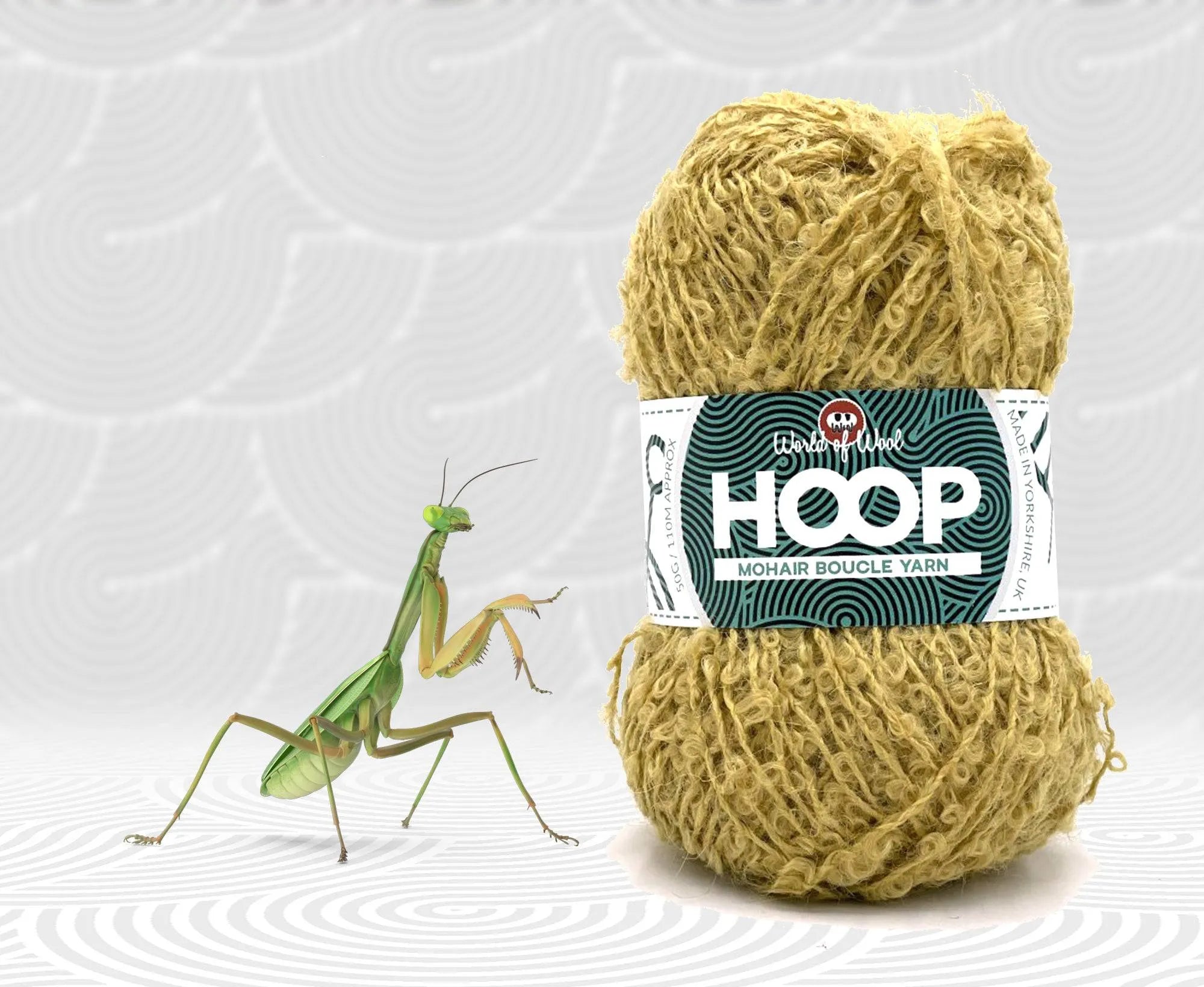 Mantis Mohair Hoop Boucle.