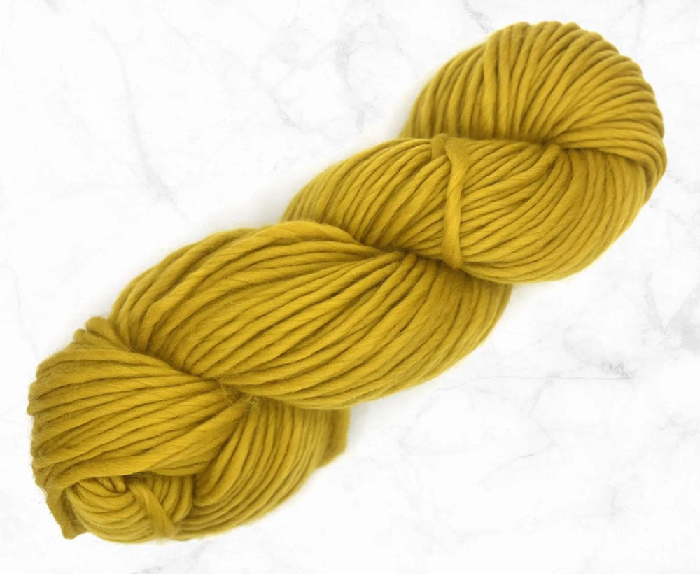 Mustard Merino Super Chunky Weight.