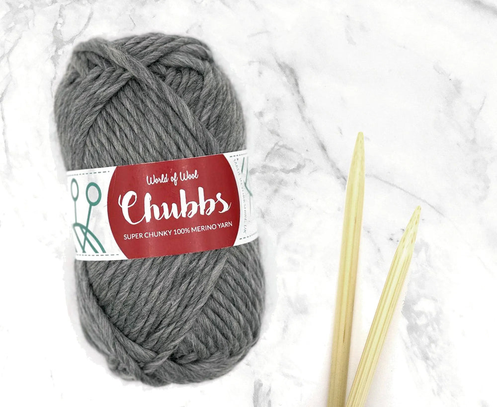 Natural Grey Merino Super Chunky Weight.