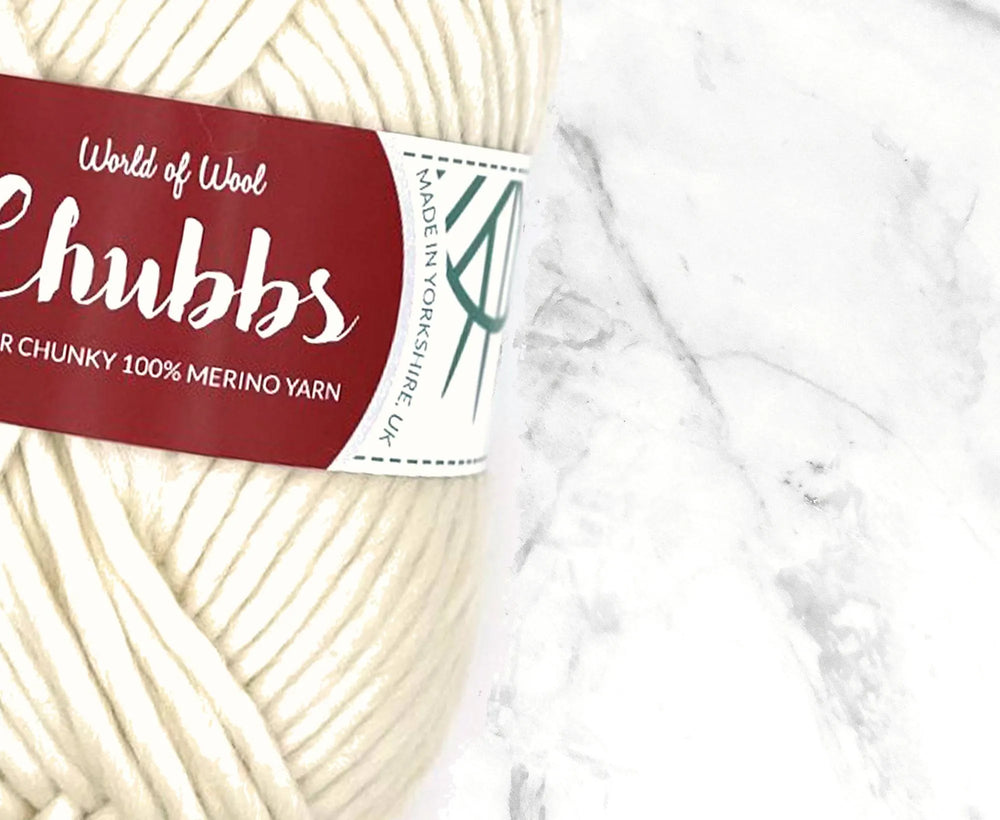 Natural White Merino Super Chunky Weight.