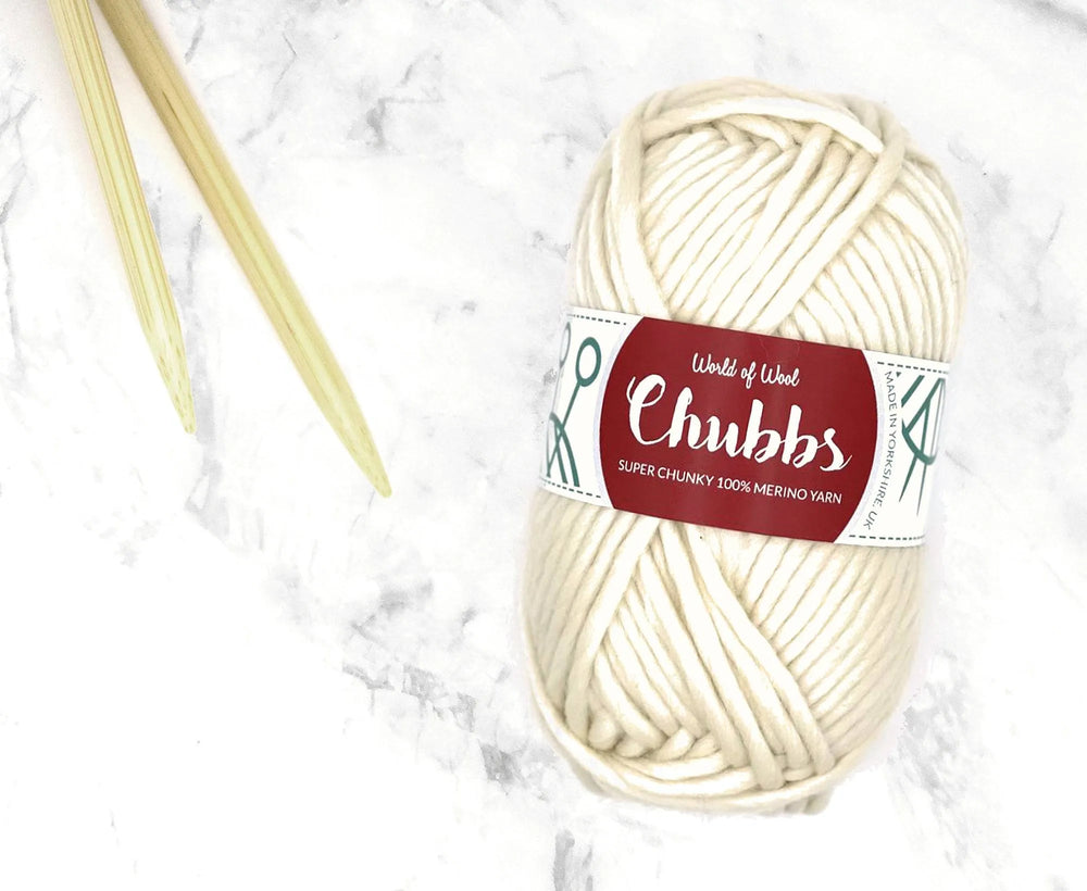 Natural White Merino Super Chunky Weight.