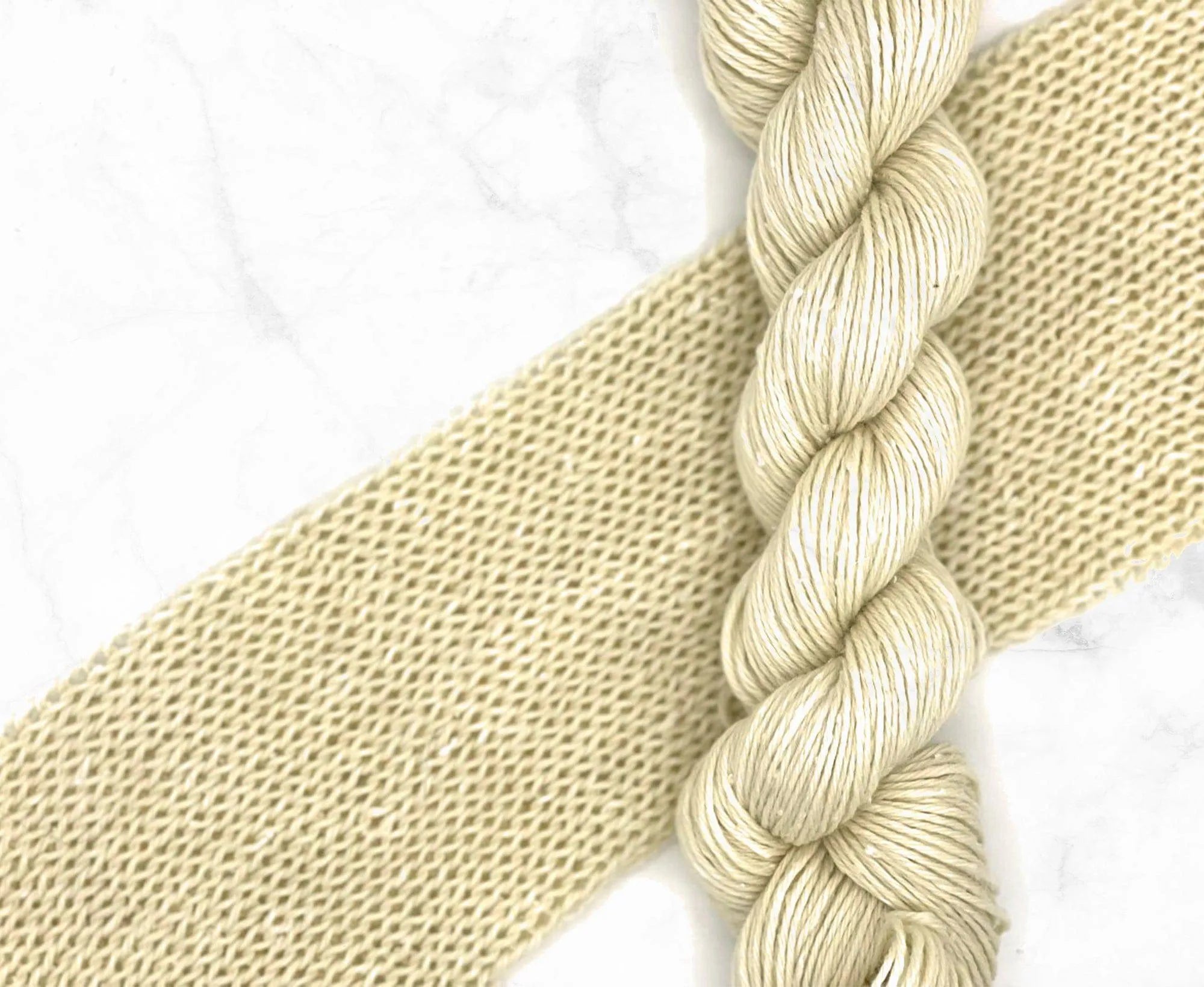 Sea Salt Aran Yarn.