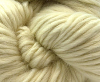 White Falkland Super Chunky Weight Hank.