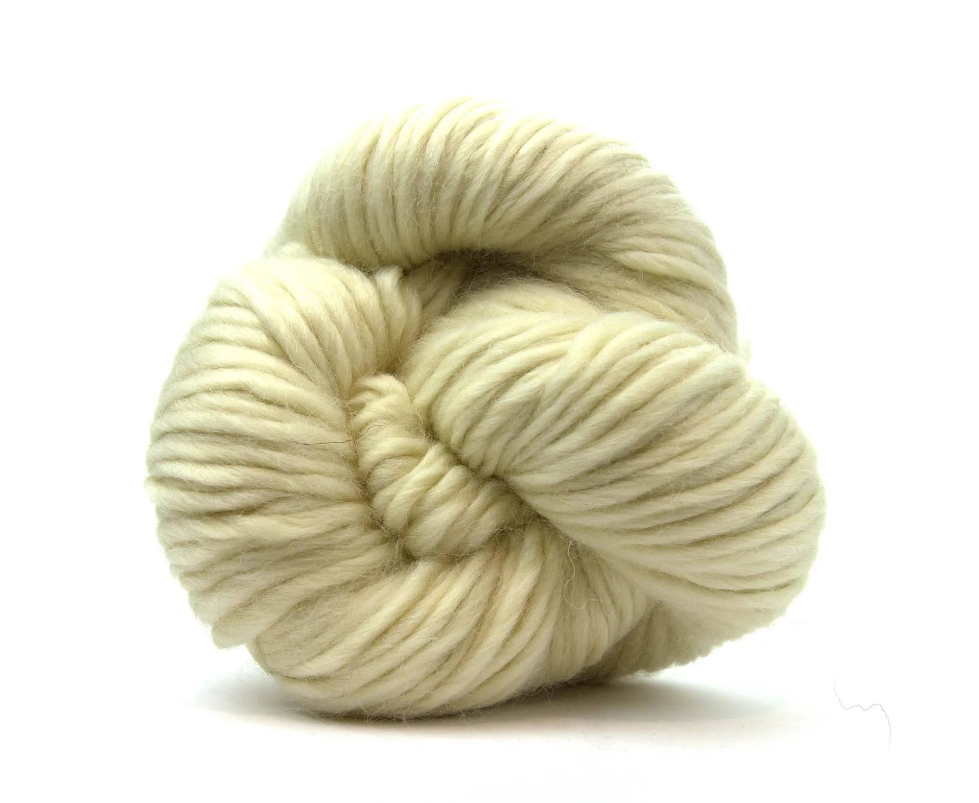 White Falkland Super Chunky Weight Hank.