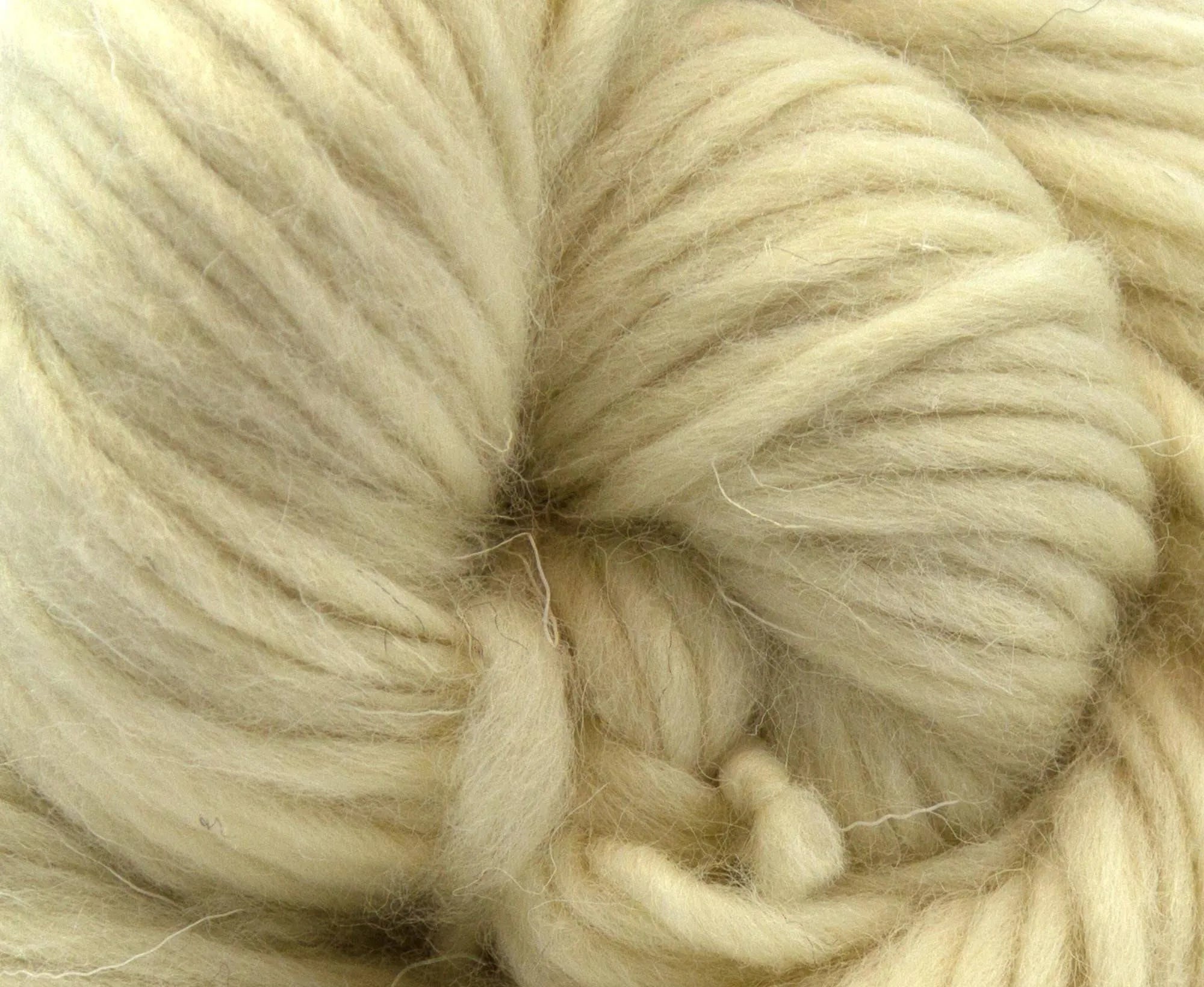 White Shetland Super Chunky Weight Hank - World of Wool