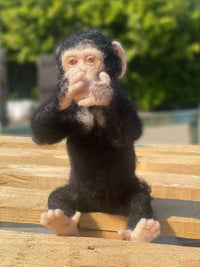 Chico The Chimp | Needle Felting Kit.