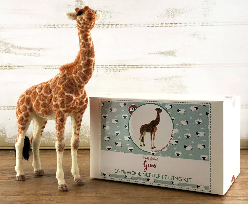 Gino The Giraffe | Needle Felting Kit.