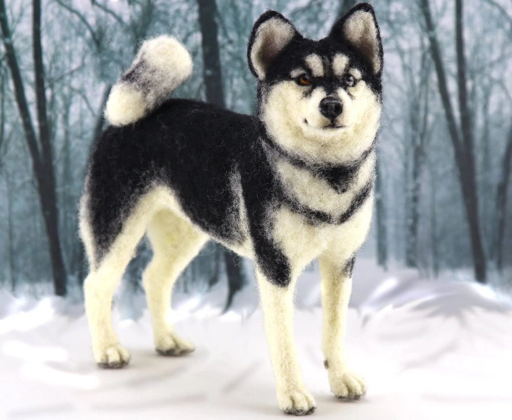 Hunter The Husky  | Needle Felting Kit.