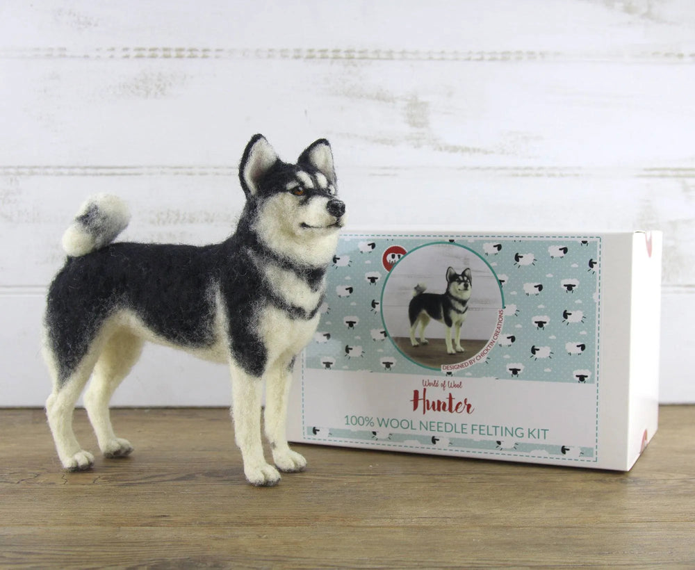 Hunter The Husky  | Needle Felting Kit.