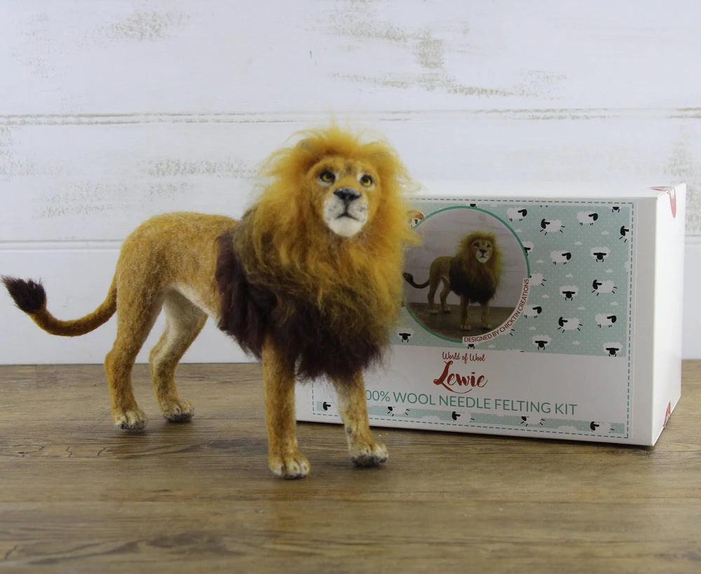 Lewie The Lion  | Needle Felting Kit.