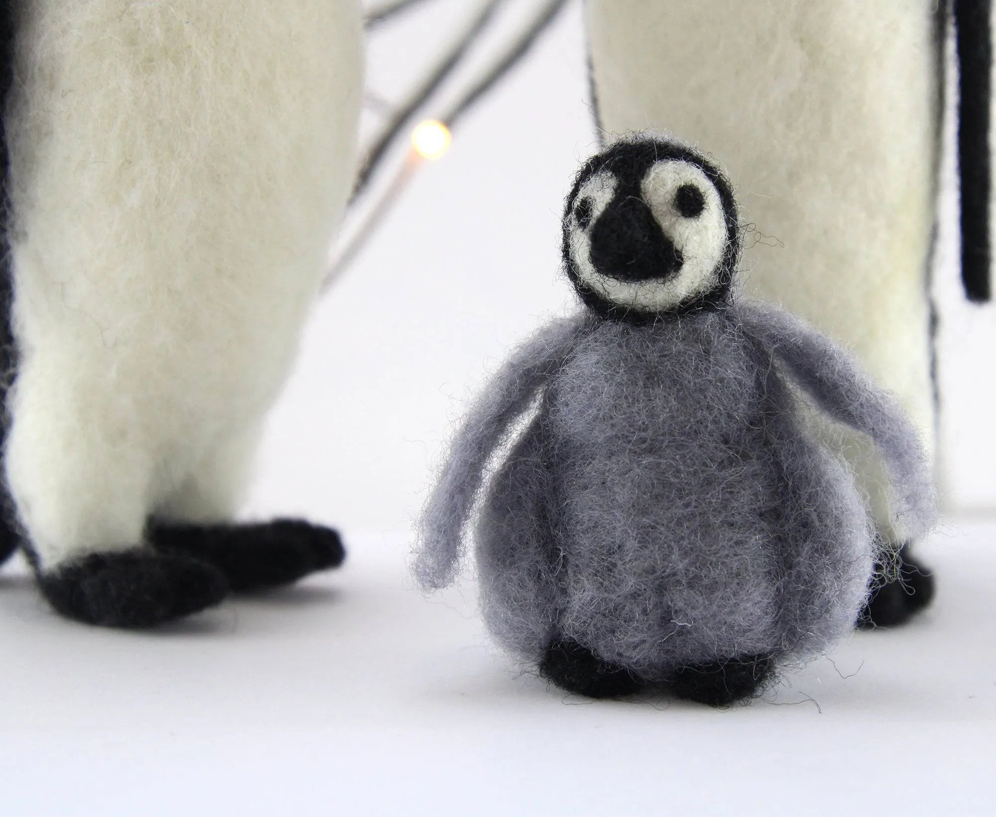Peter, Piper & Pickle The Penguin Family | Needle Felting Kit.