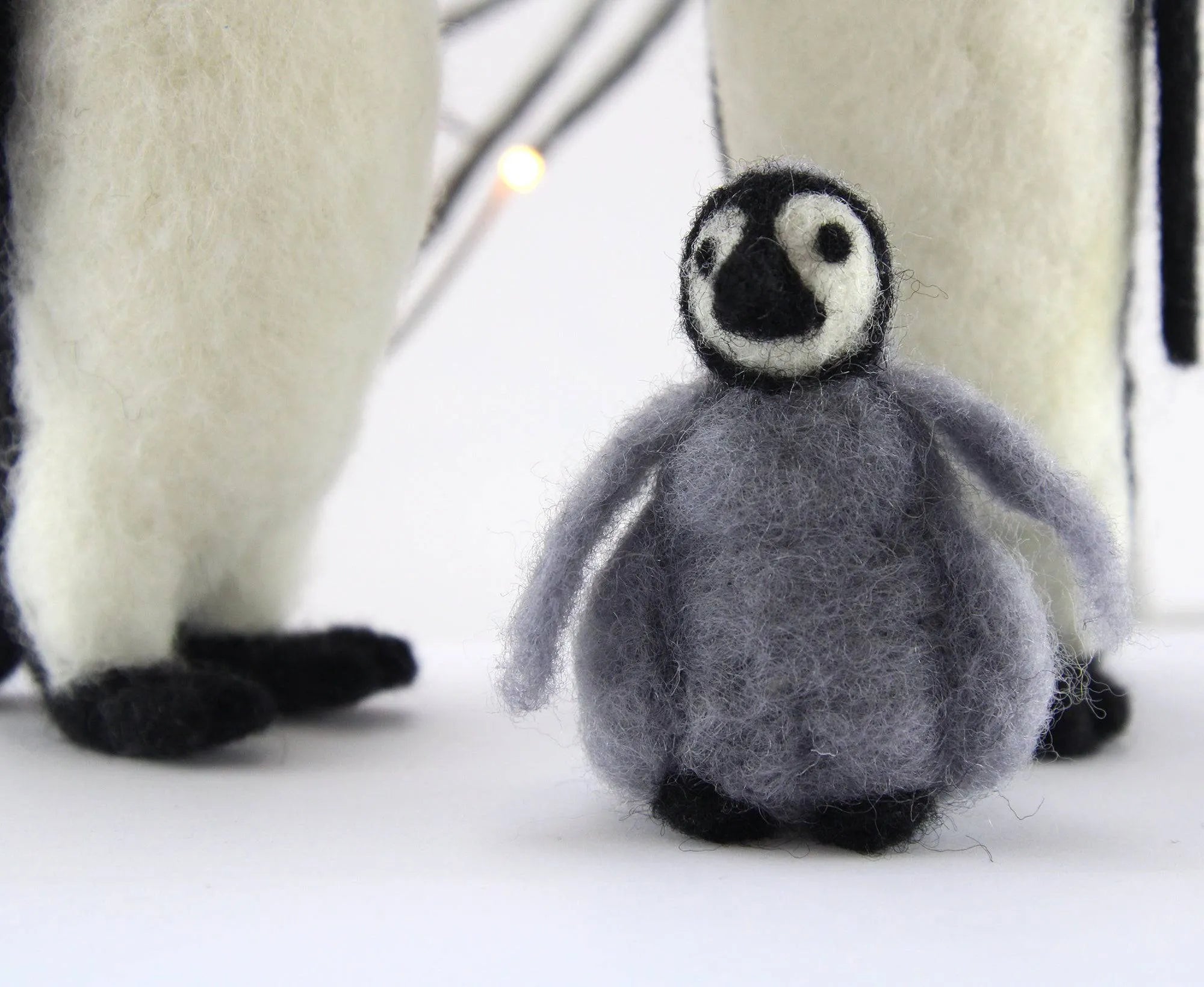 Peter, Piper & Pickle The Penguin Family | Needle Felting Kit - World of Wool