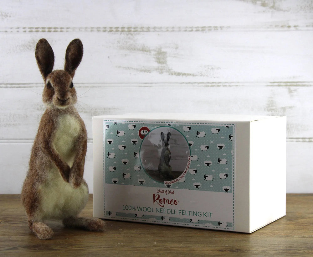 Romeo The Rabbit | Needle Felting Kit.