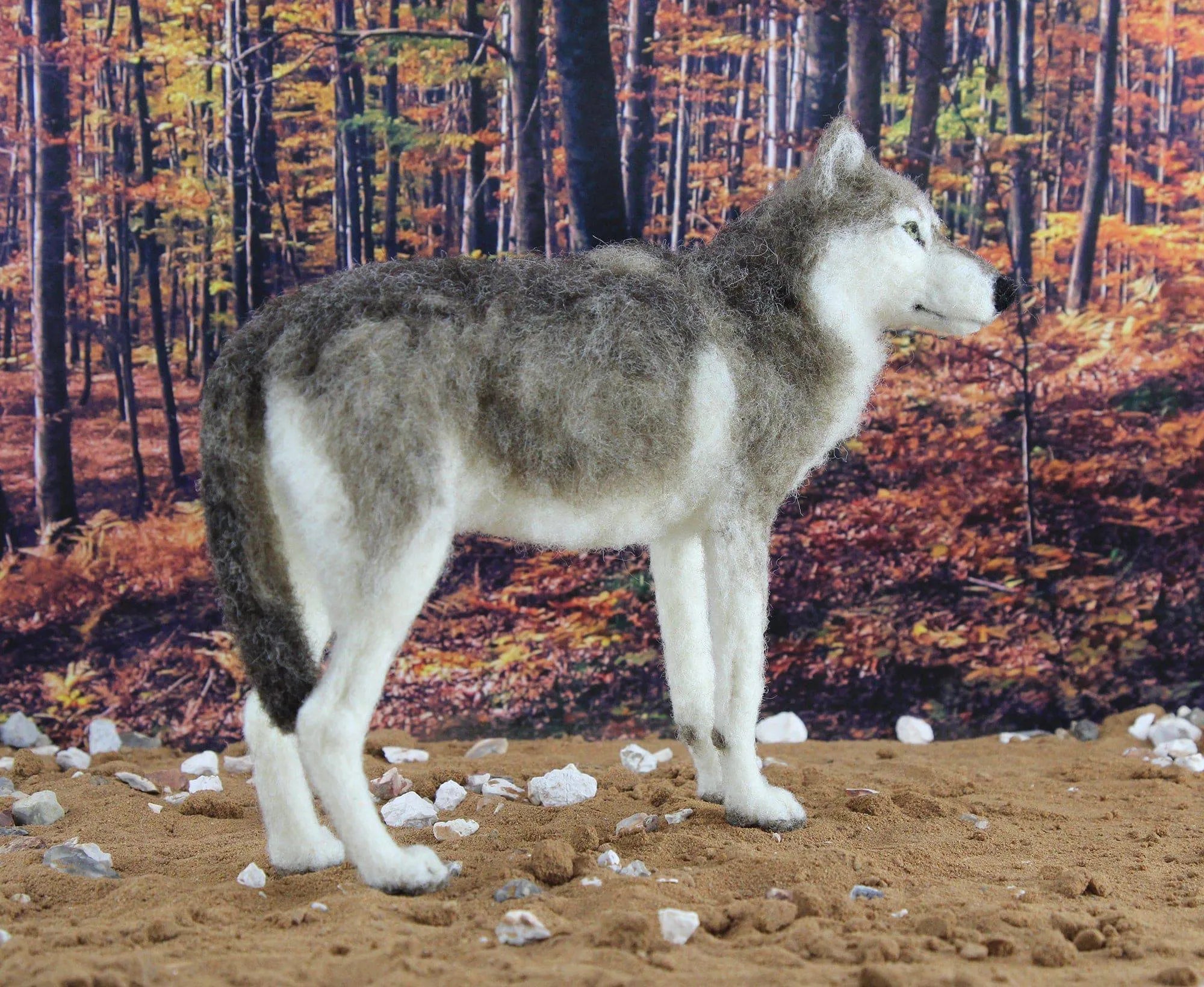 Winston The Wolf  | Needle Felting Kit.