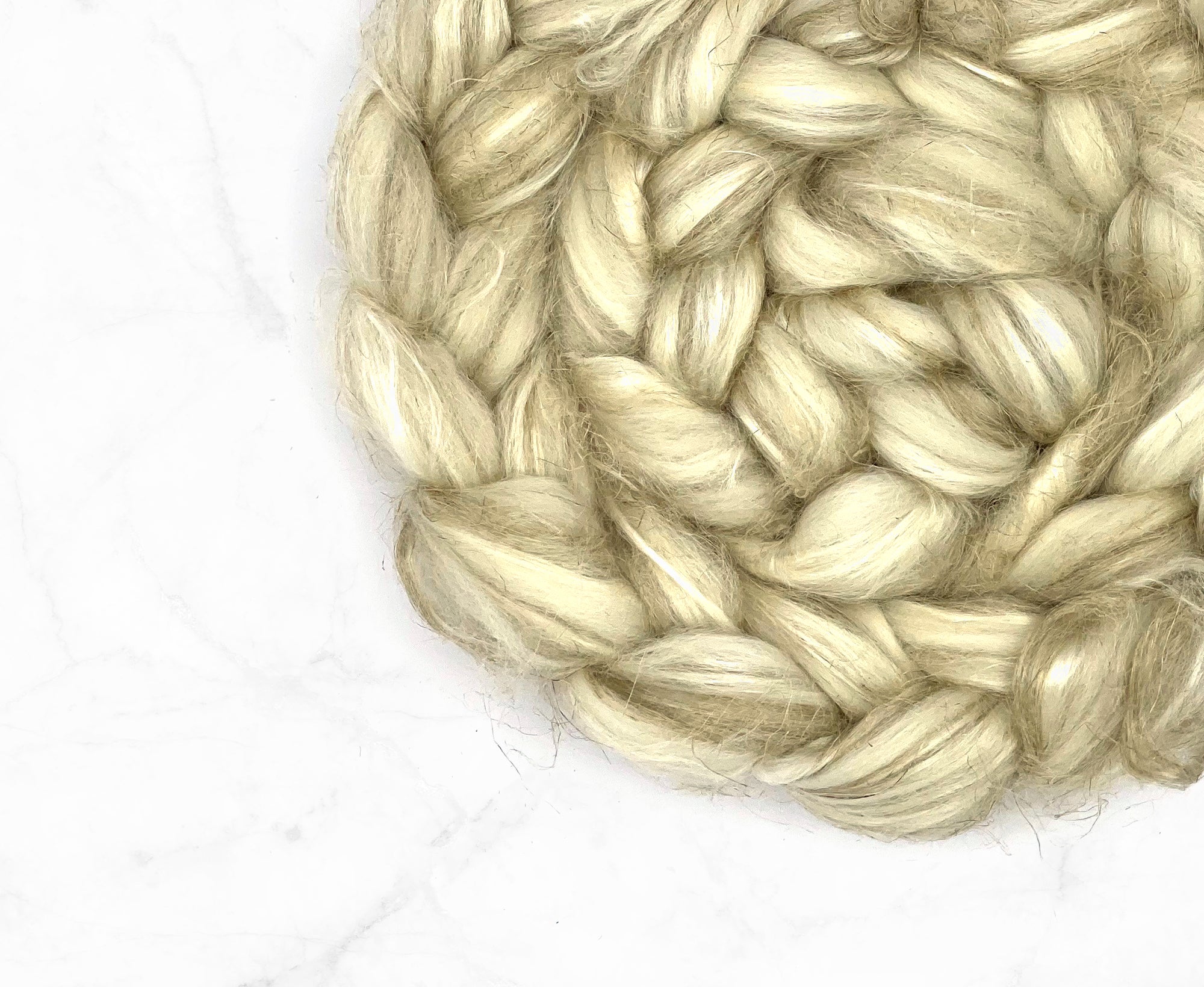 23mic 64's Merino / Tussah Silk / Natural Flax/Linen Top.